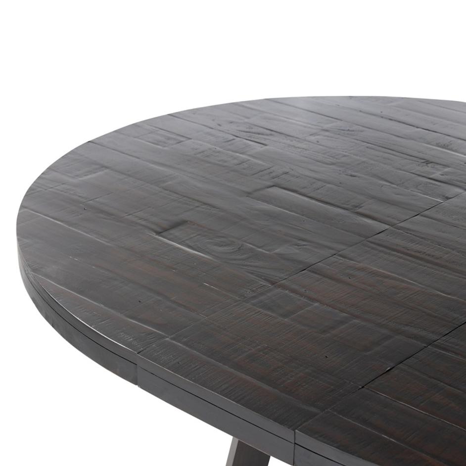 Eberwin Round Ext Dining Table - Dark Carbon by Four Hands