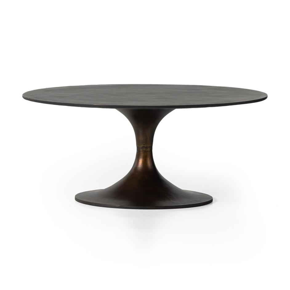 Simone Round Coffee Table - Antique Rust by Four Hands