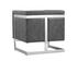 YVETTE ARMCHAIR - STAINLESS STEEL - CANTINA MAGNETITE by Sunpan