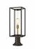 Dunbroch 1 Light Outdoor Pier Mounted Fixture in Deep Bronze + Outdoor Brass Finish by Z-Lite