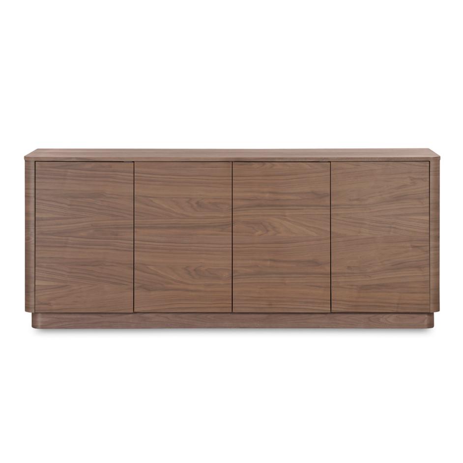 Round Off Sideboard Walnut Brown by Moes Home