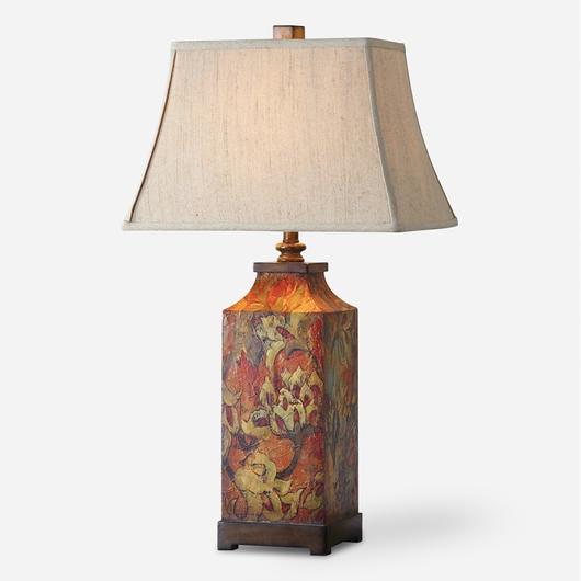 Colorful Flowers Table Lamp by Uttermost