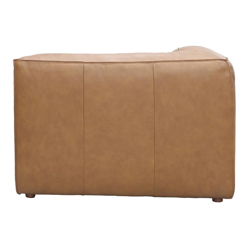 FORM CORNER CHAIR SONORAN TAN LEATHER by Moes Home