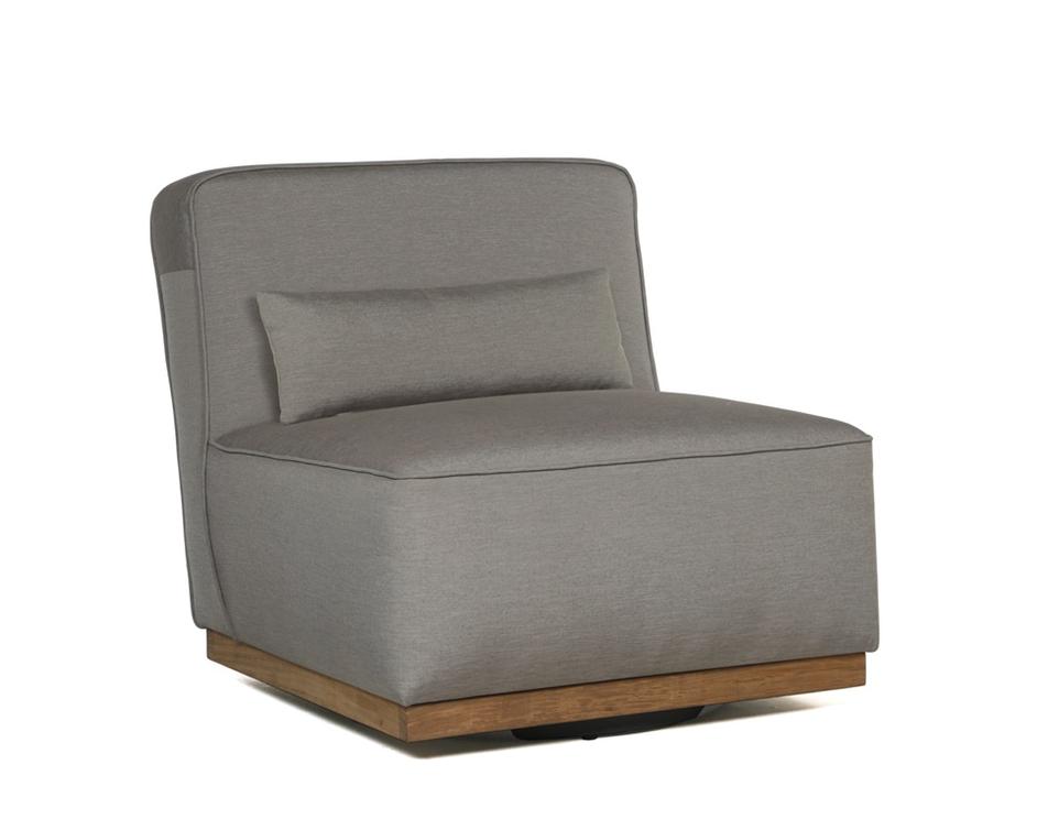 Carbonia Swivel Lounge Chair - Pallazo Taupe by Sunpan