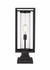 Dunbroch 1 Light Outdoor Pier Mounted Fixture in Black Finish by Z-Lite