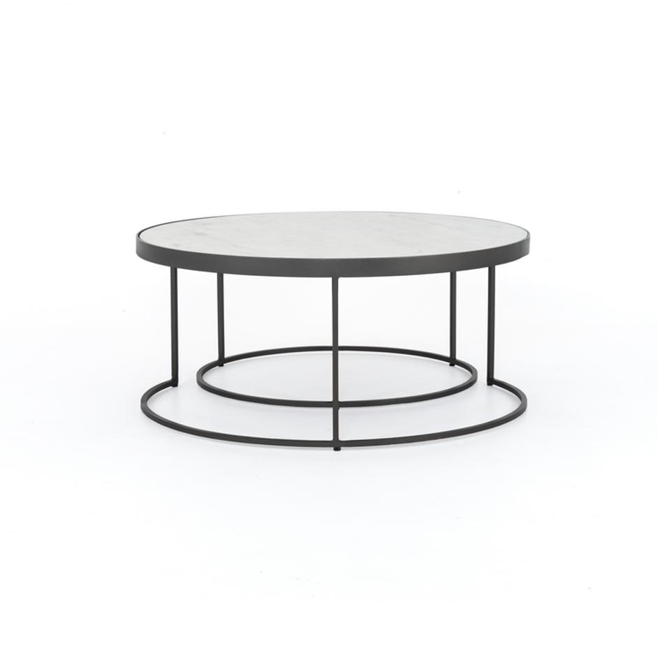 Evelyn Round Nesting Coffee Table by FOUR HANDS