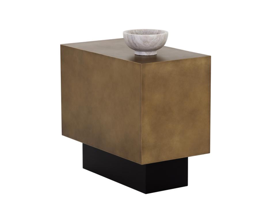 BLAKELY SIDE TABLE - ANTIQUE BRASS by Sunpan