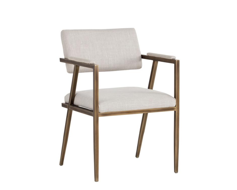 Ventouz Armchair - Beige Linen by Sunpan