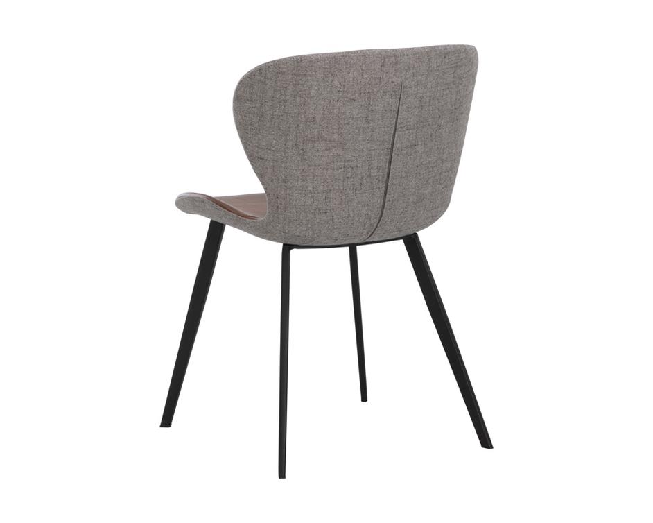 ARABELLA DINING CHAIR - BRAVO COGNAC / NOVEMBER GREY by Sunpan