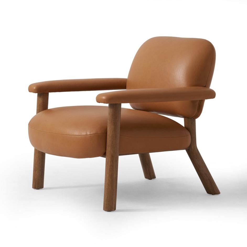 Eisley Chair In Trevino Camel by Four Hands