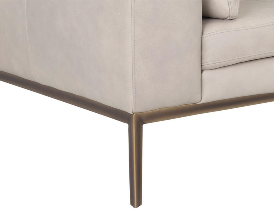 BURR SOFA - BALI BONE LEATHER by Sunpan