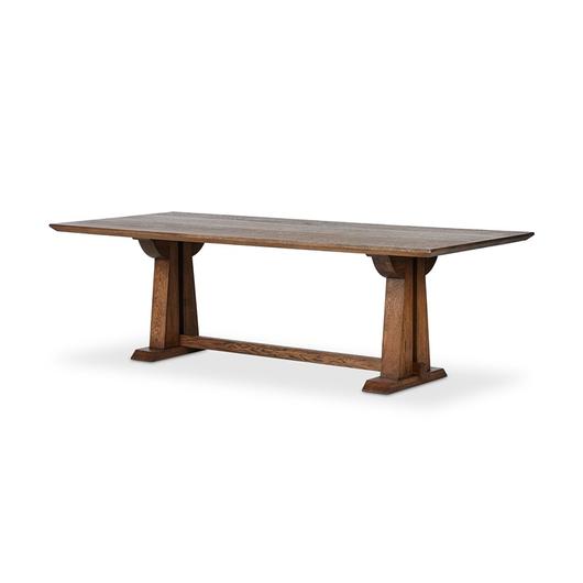 Ashwin Dining Table in Brown Oak by FOUR HANDS