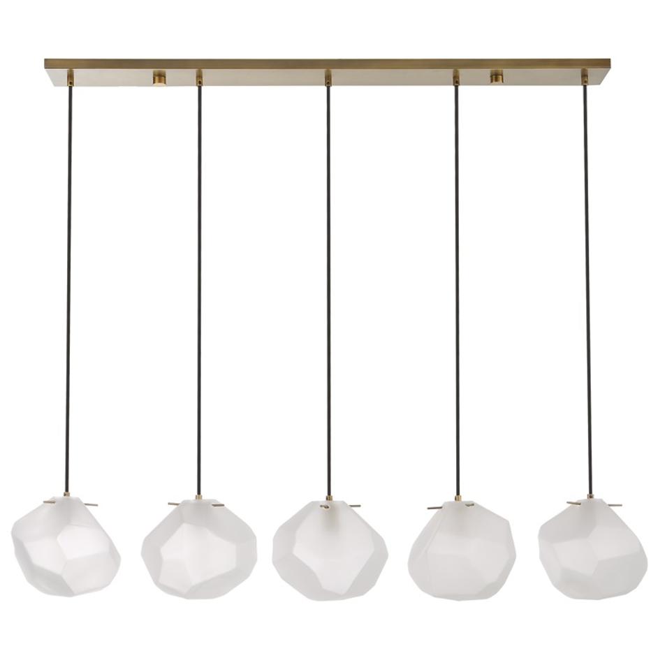 Geodesic 5 Light Linear Pendant by Uttermost