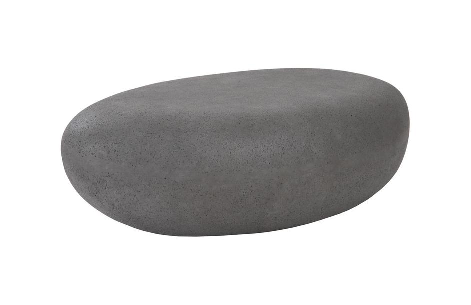 River Stone Coffee Table, Charcoal Stone, Small by PHILLIPS COLLECTION