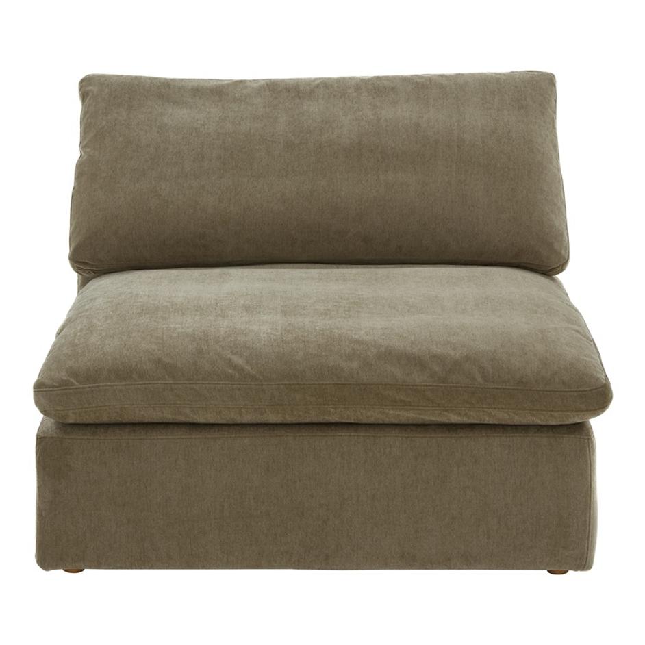 CLAY SLIPPER CHAIR PERFORMANCE FABRIC DESERT SAGE by Moes Home