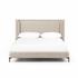 Dobson Bed In Perin Oatmeal In King by FOUR HANDS