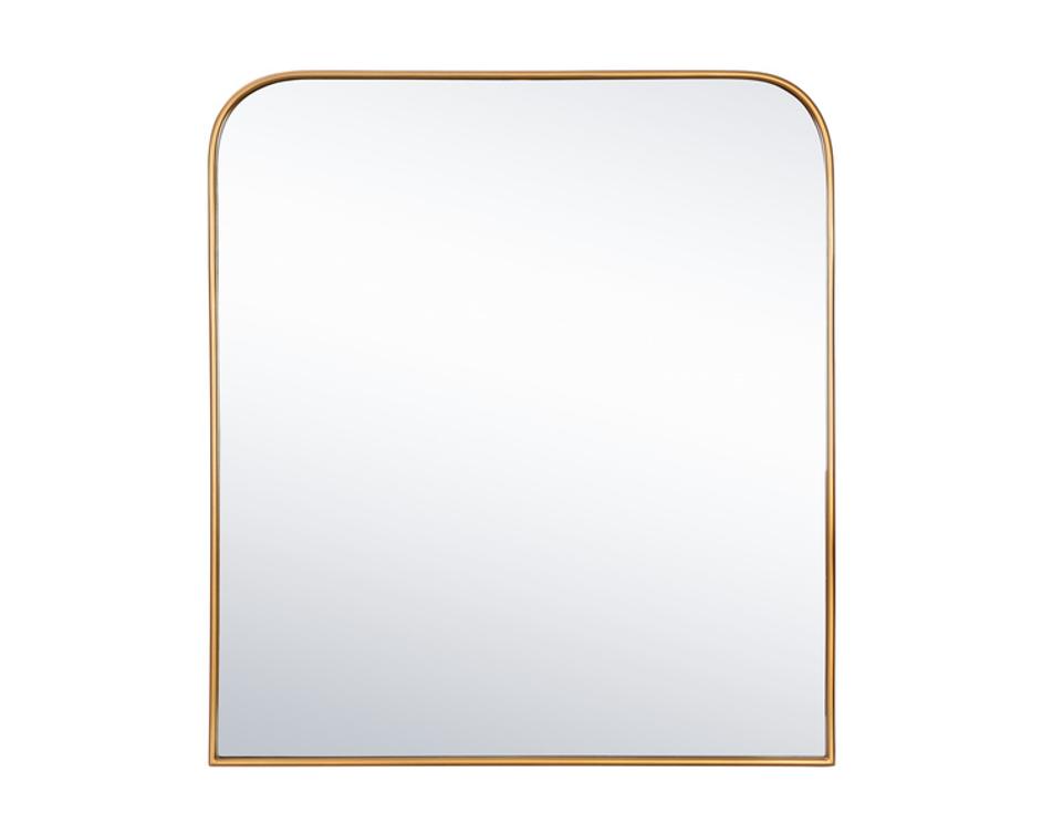 CALABASAS WALL MIRROR - BRASS by Sunpan