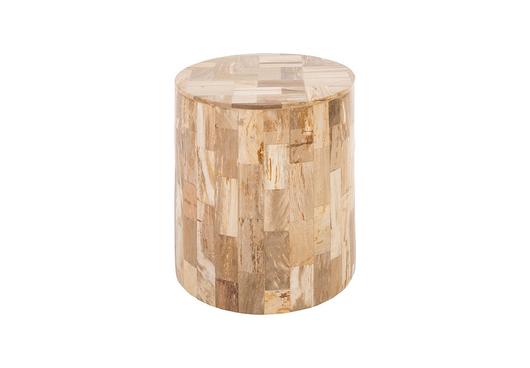 Petrified Laminate Stool, Natural  by PHILLIPS COLLECTION