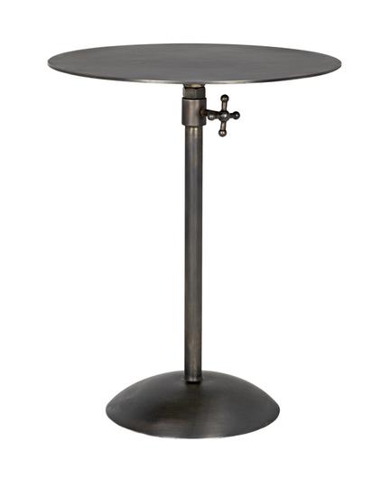 Felix Side Table, Gun Metal Finish by Noir Furniture