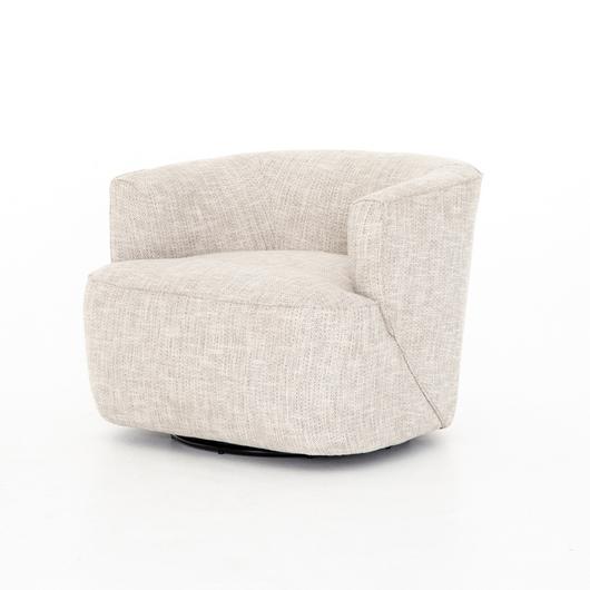 Mila Swivel Chair In Brazos Dove by FOUR HANDS