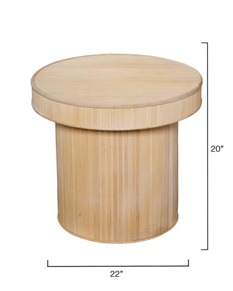 Taylor Bamboo Side Accent Table, Natural by Jamie Young