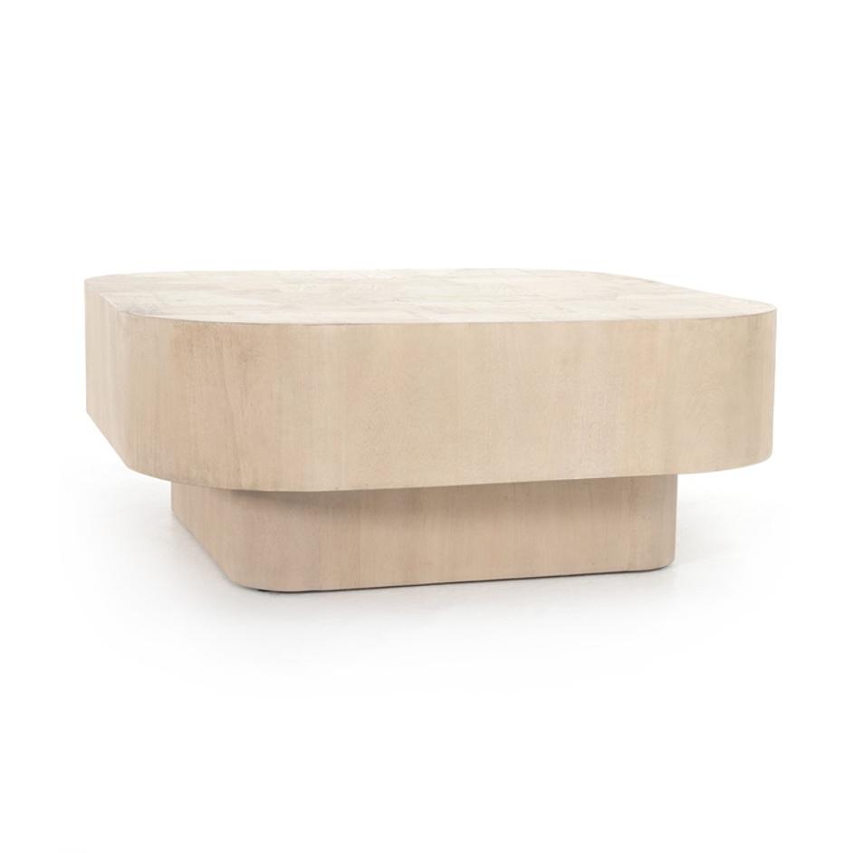 Blanco Coffee Table In Bleached Burl by FOUR HANDS