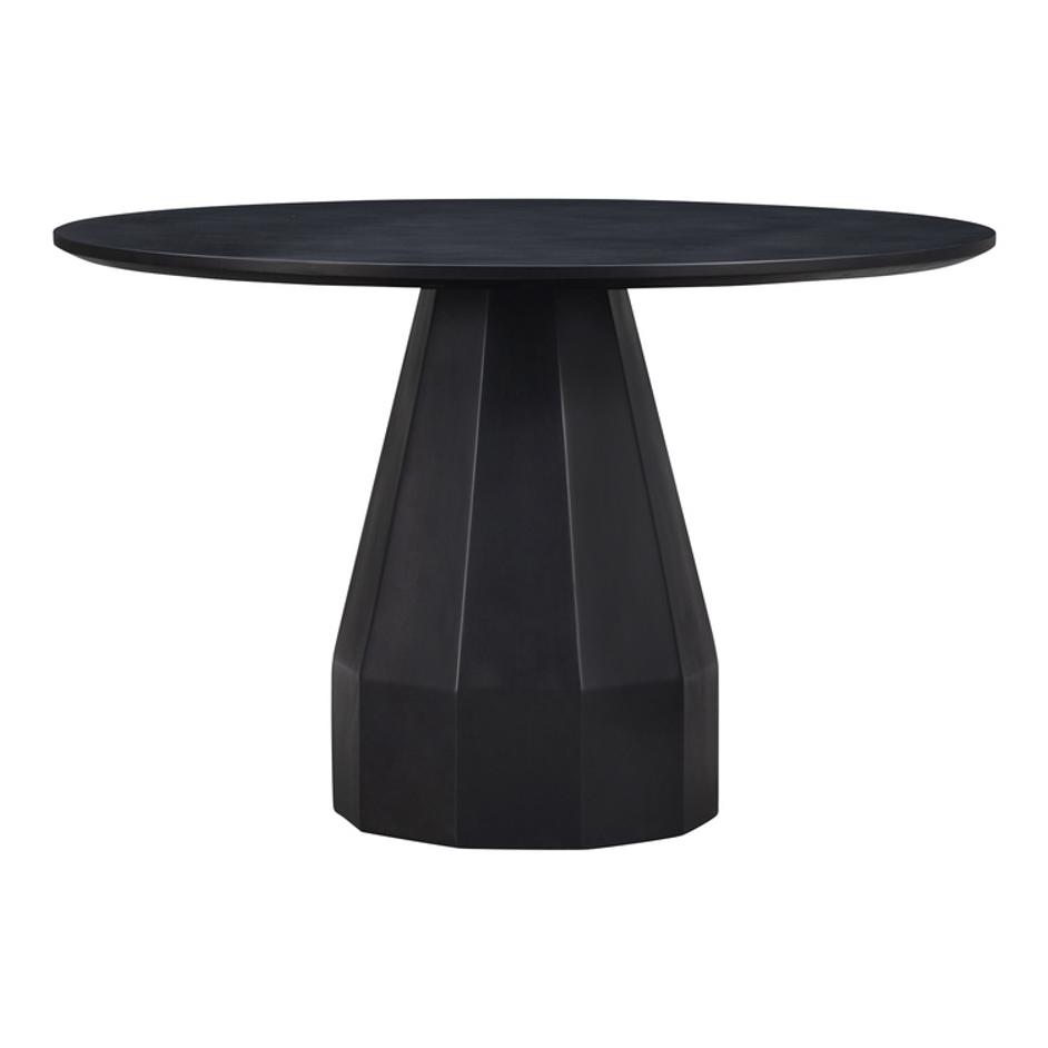 Templo Outdoor Dining Table Black by Moes Home