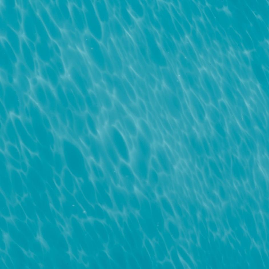 Studio Table Glass Lamp with Linen Shade, Blue by Jamie Young