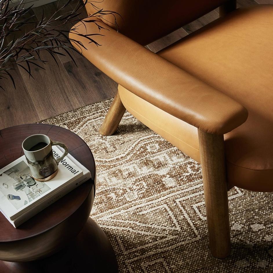 Eisley Chair In Trevino Camel by Four Hands