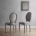 Seneca Vintage French Upholstered Fabric Dining Side Chair Set Of 2 In Light Gray by Modway Furniture
