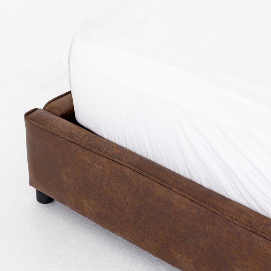 Aidan Bed In Vintage Tobacco In Queen by FOUR HANDS