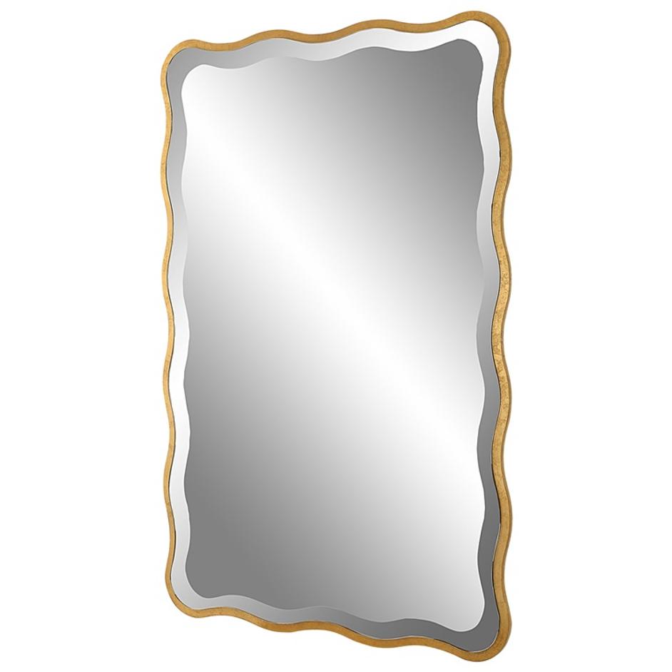 Aneta Gold Scalloped Mirror by Uttermost