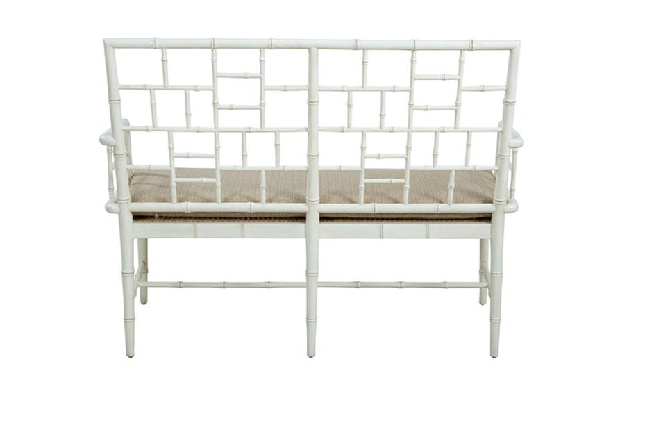 Cream Belleville Settee by Furniture Classics