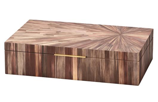 Palm Marquetry Decorative Box by Jamie Young