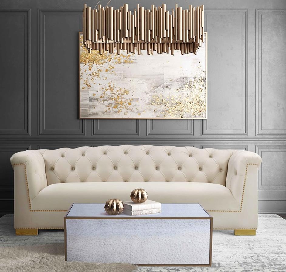 Lana Mirrored Coffee Table by tov furniture