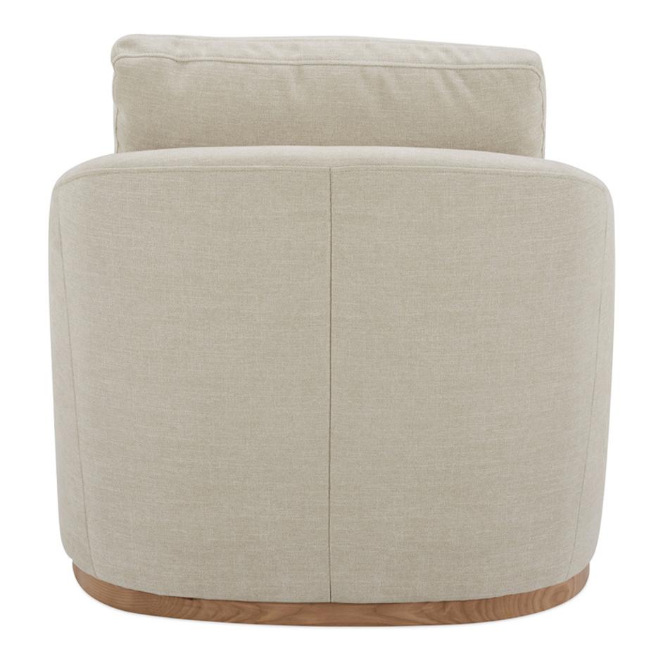 Linden Swivel Chair Soft Beige by Moes Home
