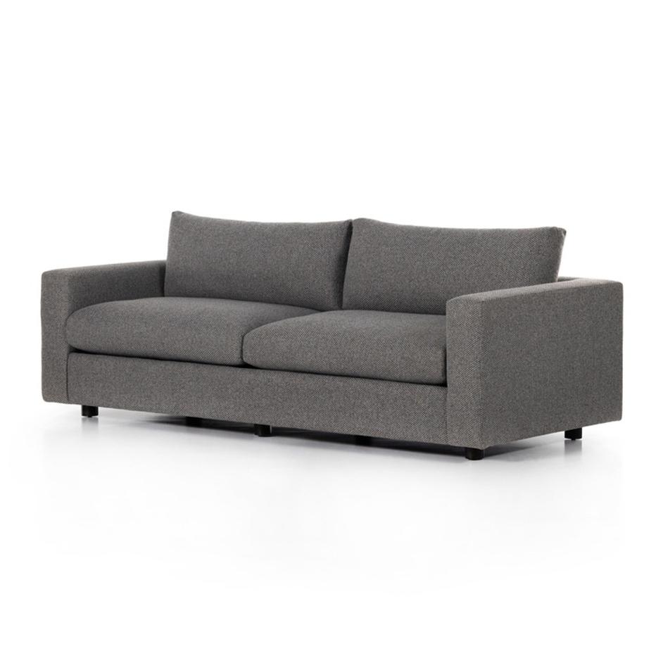 Preston Sofa In Gibson Smoke-Distressed Sienna by Four Hands