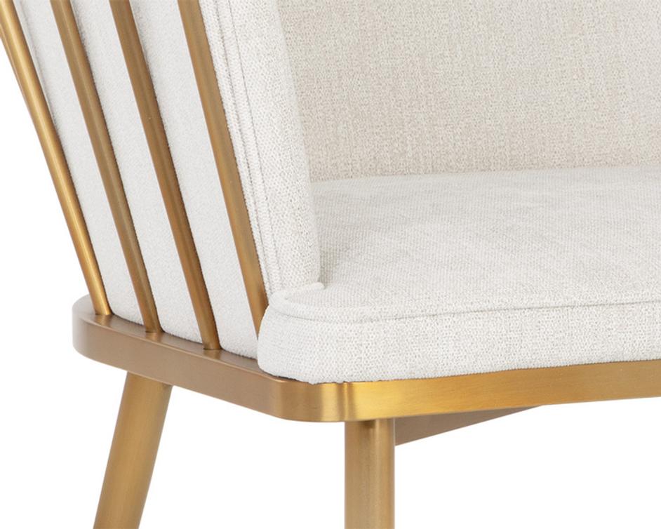 CAILY DINING ARMCHAIR - POLO CLUB MUSLIN by Sunpan