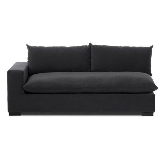 Grant Sectional In Crypton Henry Charcoal And Espresso by Four Hands