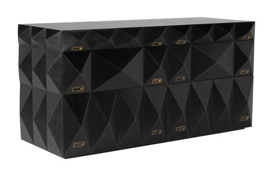 Allegra Dresser, Hand Rubbed Black by Noir Furniture