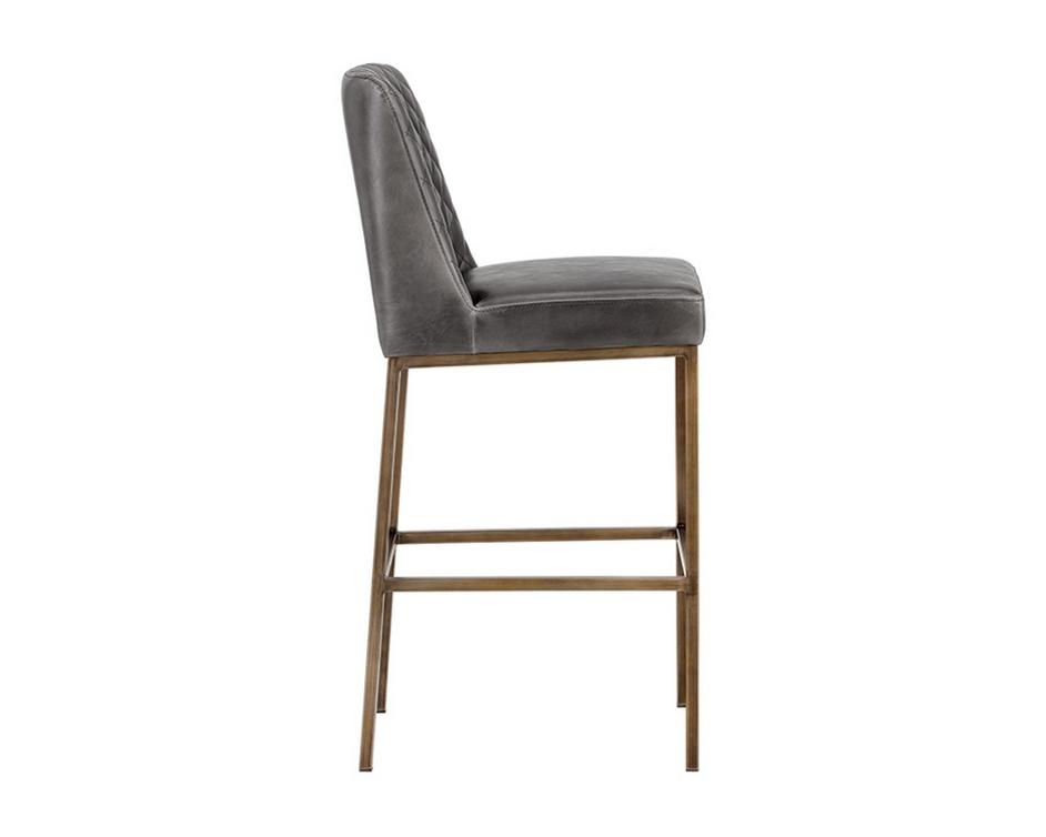 Leighland Barstool - Overcast Grey by Sunpan