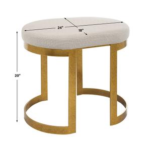 Infinity Gold Accent Stool by Uttermost