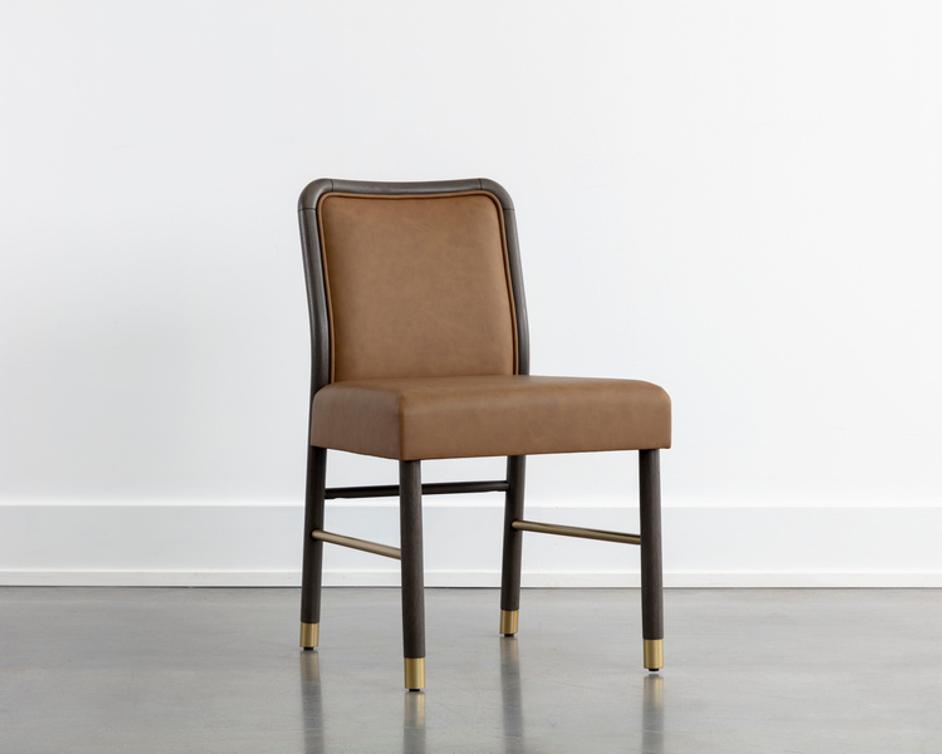 JENO DINING CHAIR - MILLIKEN COGNAC by Sunpan