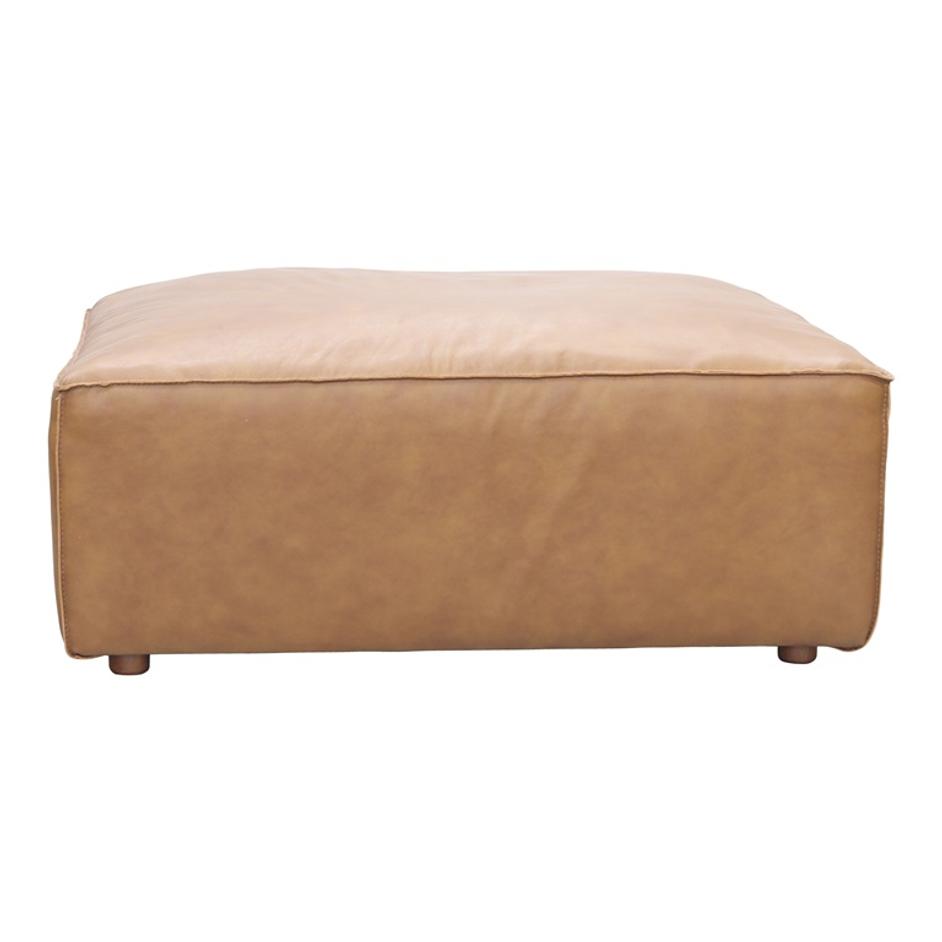 FORM OTTOMAN SONORAN TAN LEATHER by Moes Home