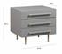 Trident Grey Nightstand by tov furniture