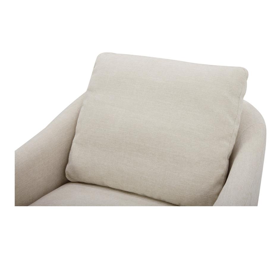 Linden Swivel Chair Soft Beige by Moes Home