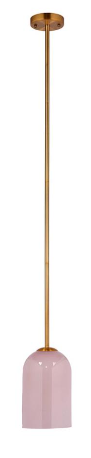 Holt 1-Light Glass Pendant, Pink by Jamie Young