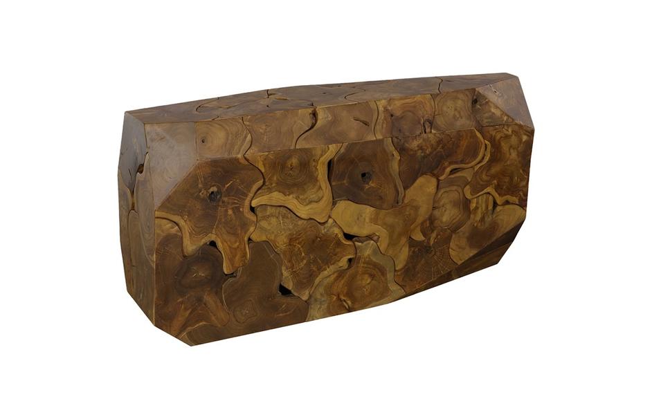 Prism Console Table, Natural by Phillips Collection