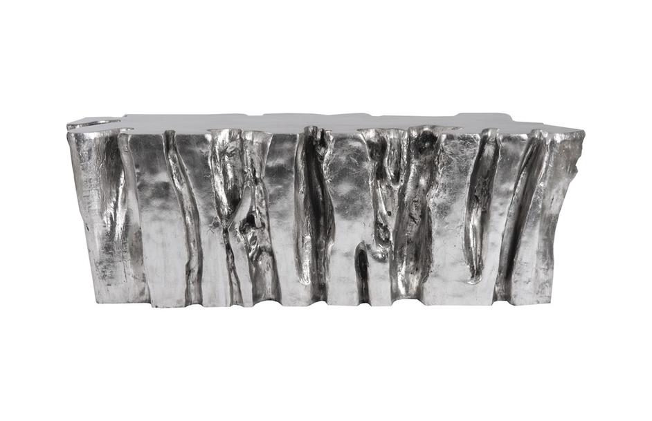 Freeform Root Bench, Silver Leaf by PHILLIPS COLLECTION
