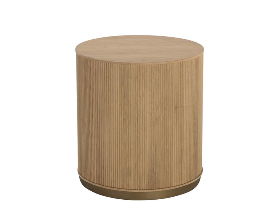 KALLA SIDE TABLE - RUSTIC OAK by Sunpan